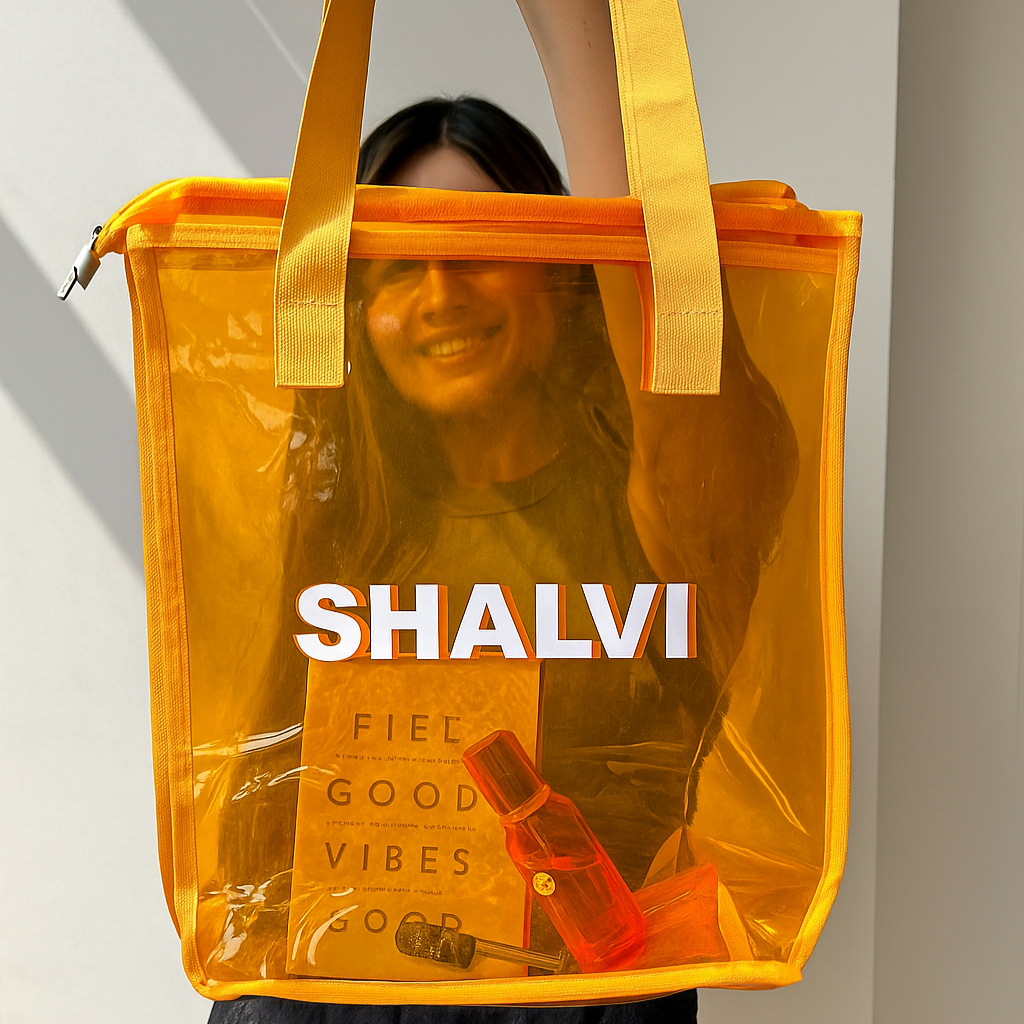 Personalised Luxe Vertical Jelly Hue Tote Bags