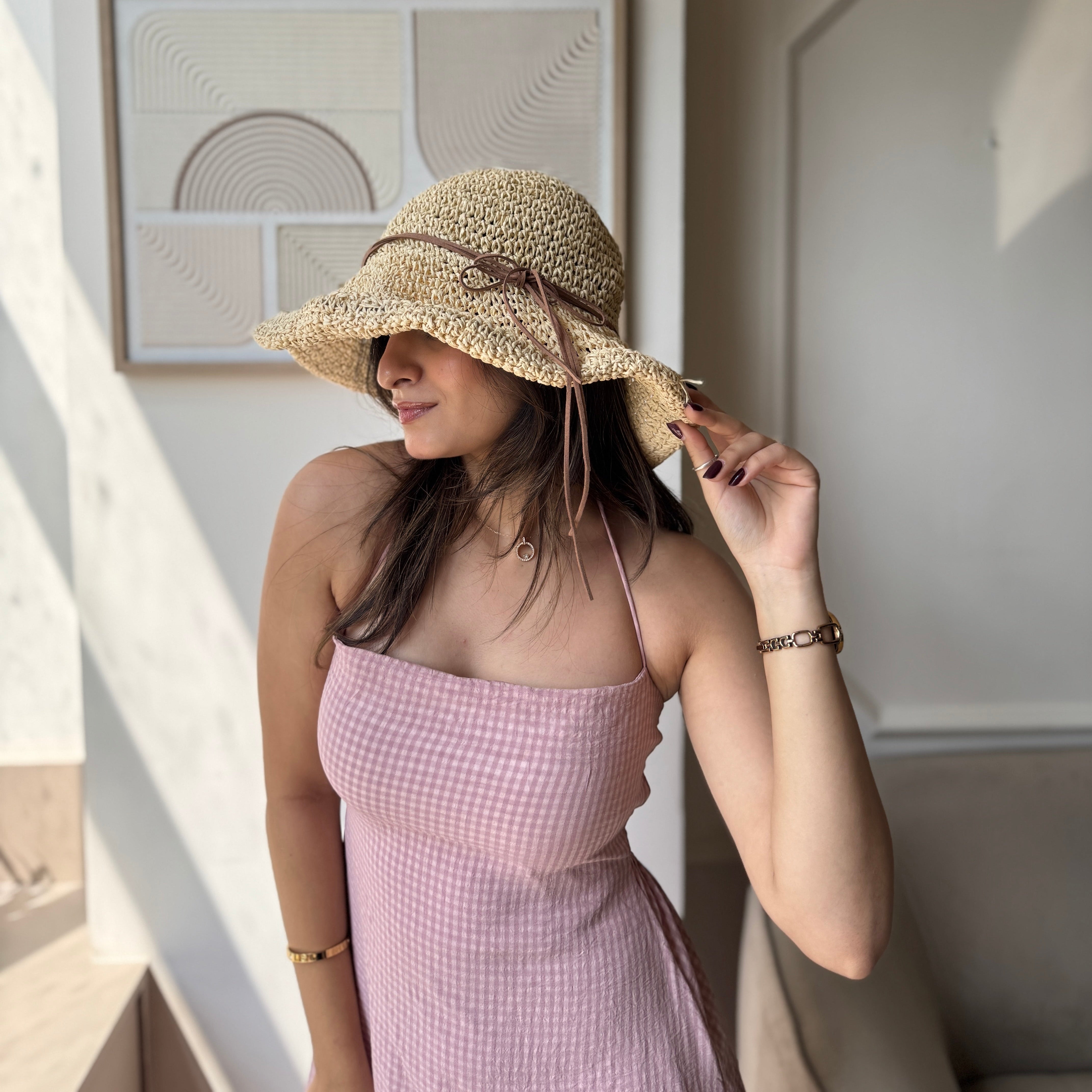 Luxe Raffia Bucket Hat