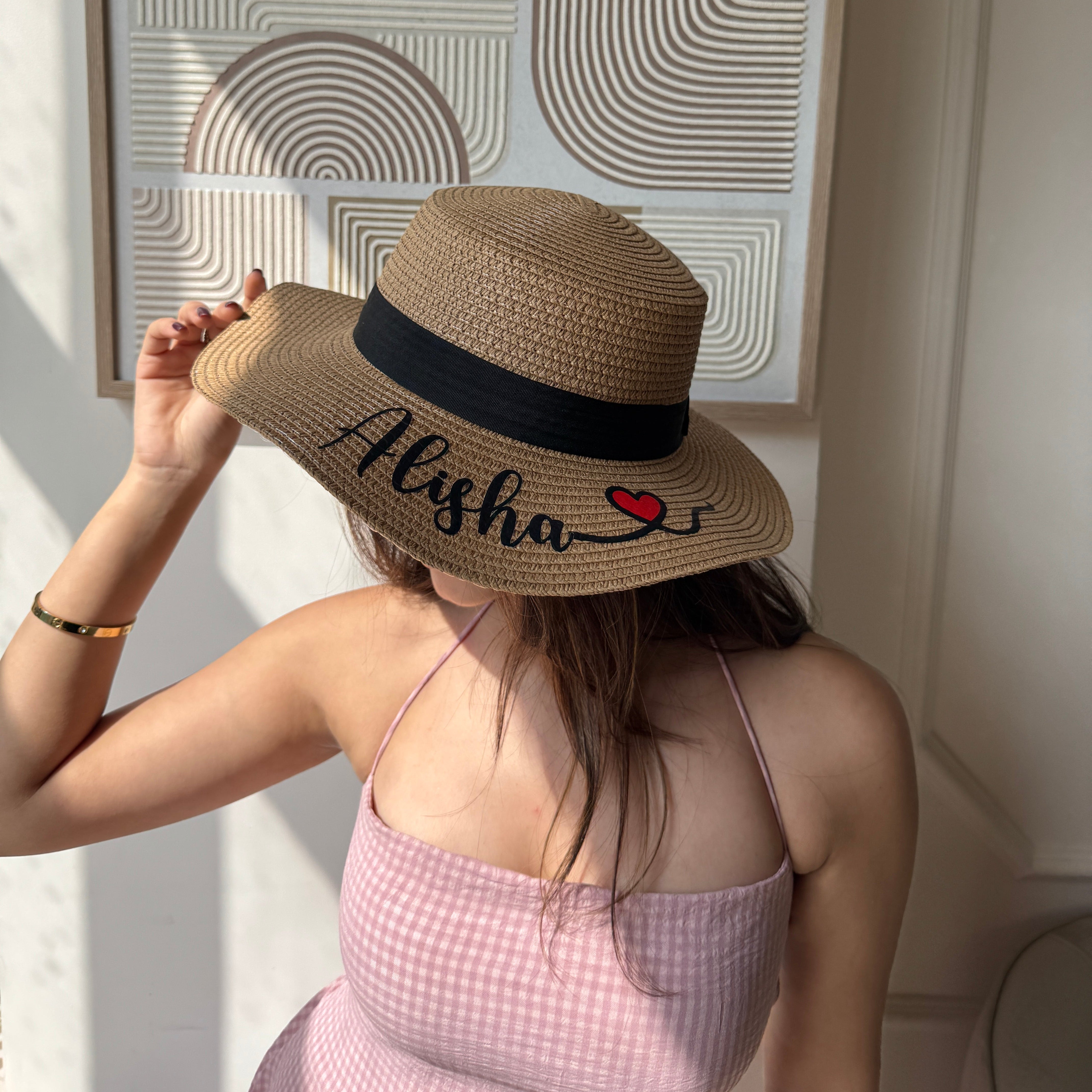 Personalised Panamanian Hat ( Boater Hat )