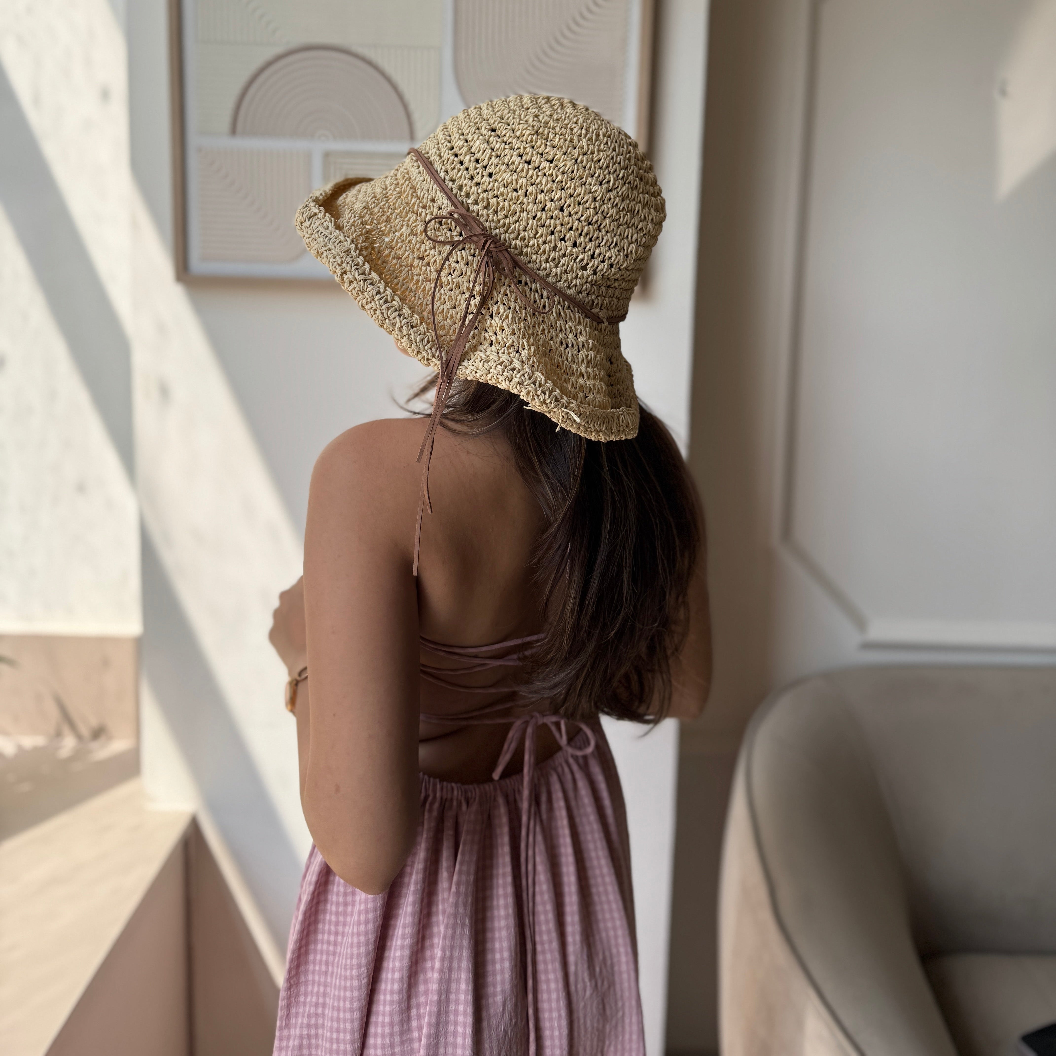 Luxe Raffia Bucket Hat