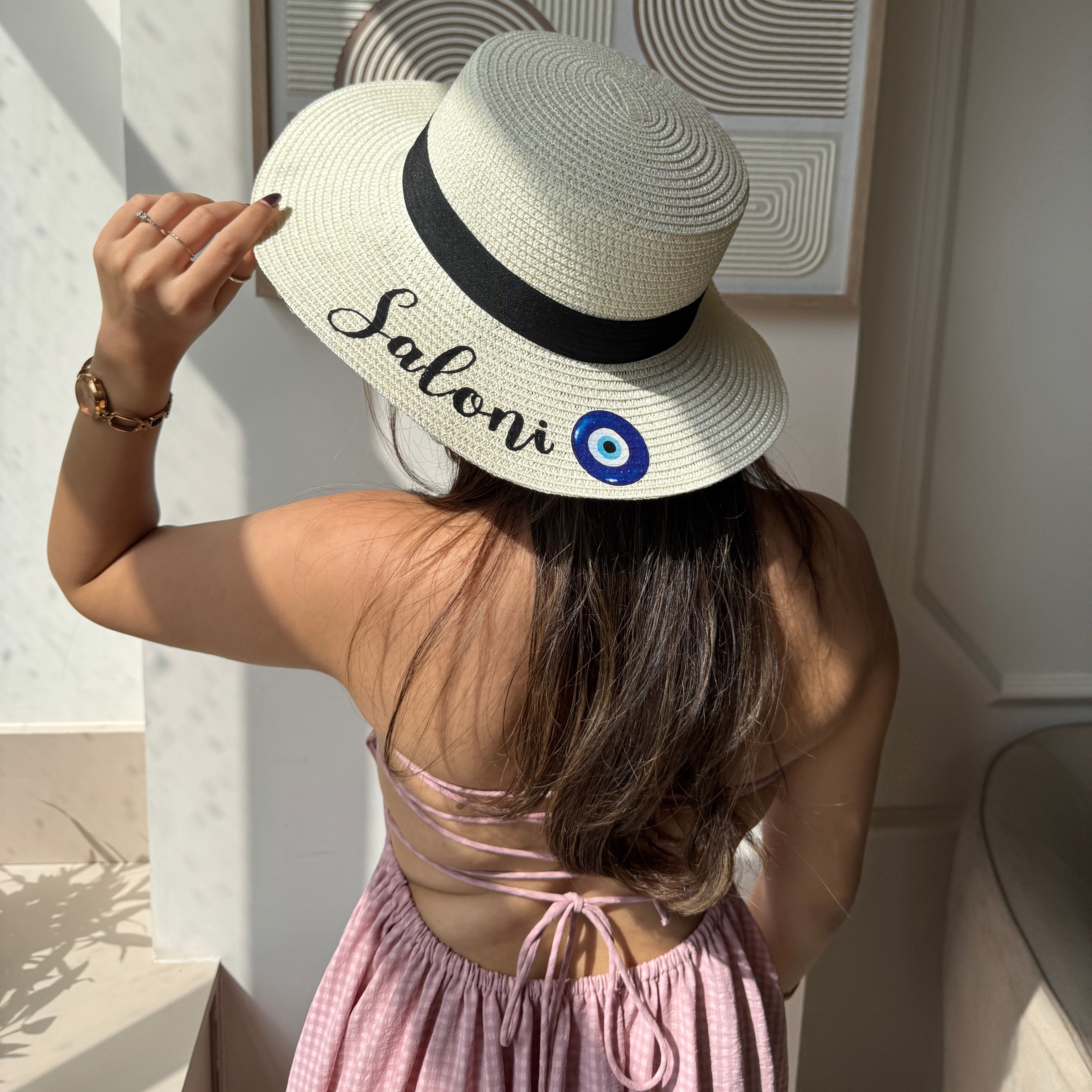 Personalised Panamanian Hat ( Boater Hat )